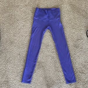 Purple knit stretchy Leggings